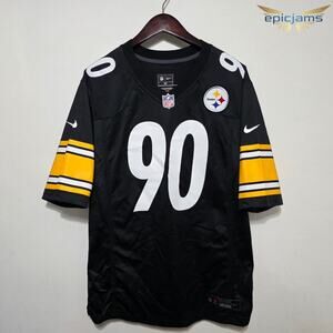 Nike NFL Pittsburgh Steelers T.J. Watt #90 Black Football Jersey Men's Sz Midium